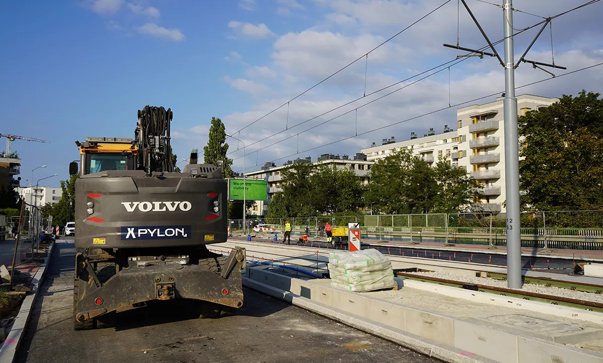 Al. Powstańców Wielkopolskich, Szczecin. Rozbudowa torowiska